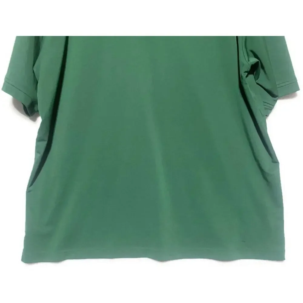 Adidas Polo Shirt Men's Size 2XL Dark Green Pullover Short Sleeves